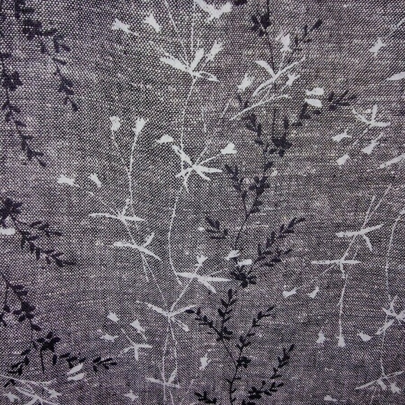 Breastfeeding Nursing Dress Gray Black Vine Size L - Picture 6 of 6